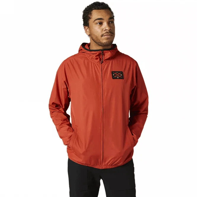 Fox Racing Men s MX Casuals CALIBRATED Windbreaker Coat Red Clay
