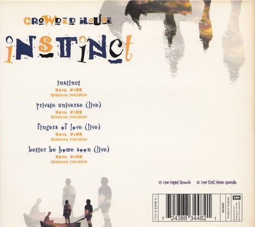 CROWDED HOUSE Instinct RARE OUT OF PRINT EP CD + 3 LIVE TRACKS Sealed - Picture 2 of 2