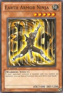 Earth Armor Ninja - ORCS-EN016 - Common - Unlimited Edition x3 - Lightly Played