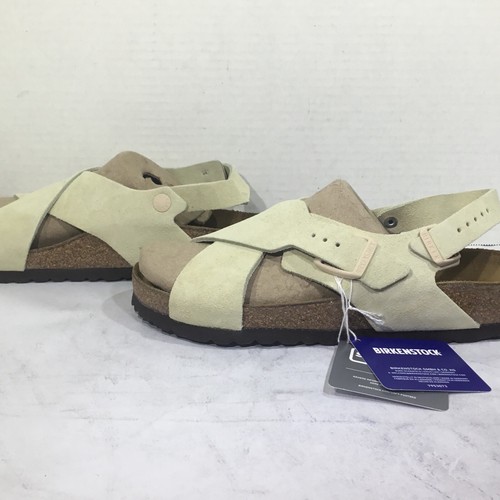 Birkenstock Women’s Size 7 EU 38 Narrow Tulum Almond Suede Sandals Y23-1194 - Picture 5 of 10