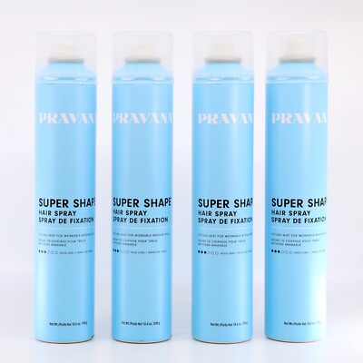 Pravana Super Shape Hair Spray 10.6oz (pack of 4)