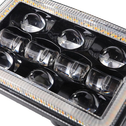 4x6" LED Headlight Hi/Lo Beam Turn Signal For Freightliner FLD120 FLD112 Classic - Picture 11 of 12