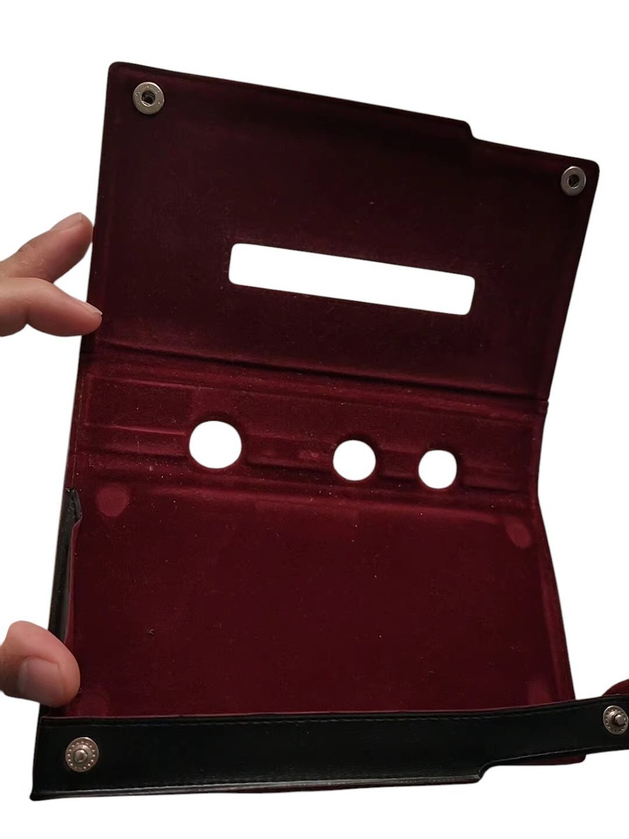 Used Leather Case For SONY WM-D6C -Black | eBay