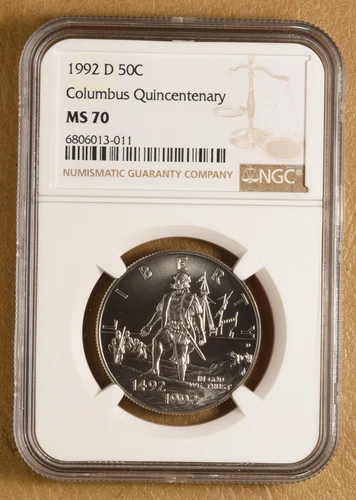 1992 D Columbus Quincentenary Commemorative Half Dollar NGC MS70
