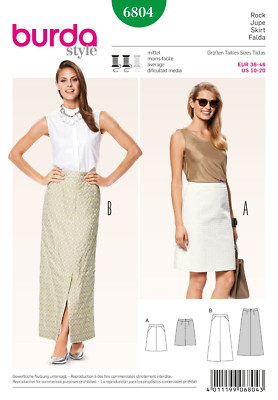 Burda 6804 misses skirts sewing pattern   size 10-20 /  uncut, ff