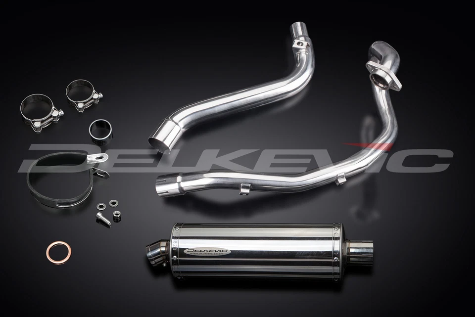 Suzuki DR650SE DR650S 96-24 Delkevic Full 1-1 Exhaust 14" Stainless Oval Muffler - Image 4 of 4
