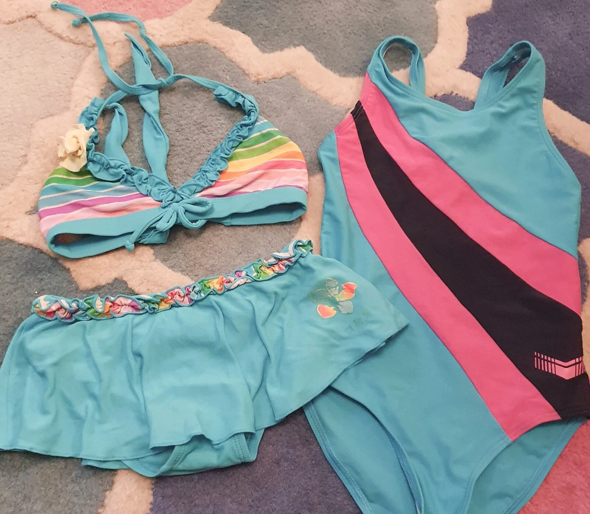 Cute bikini swimsuit set girls age 7 eBay