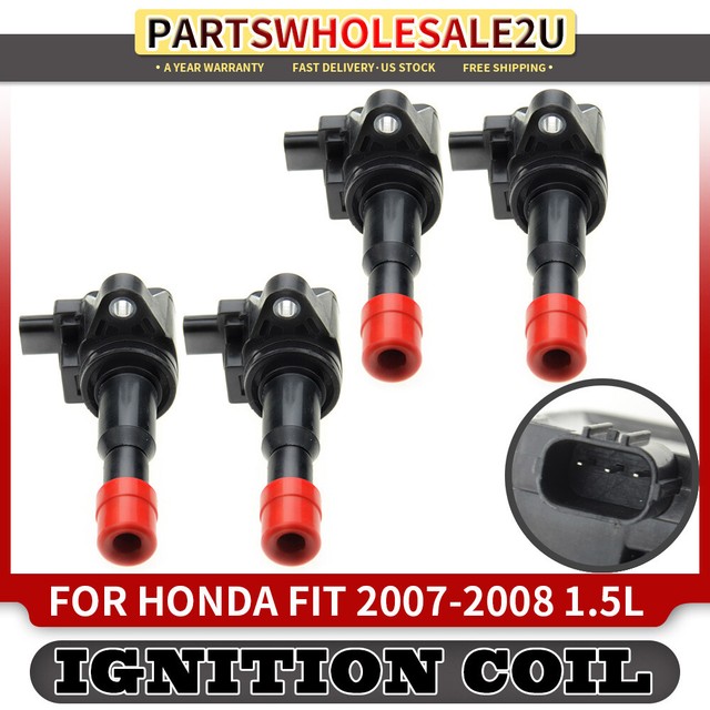 Set of 4 Ignition Coils UF581 for Honda Fit 20072008 Hatckback L4 1