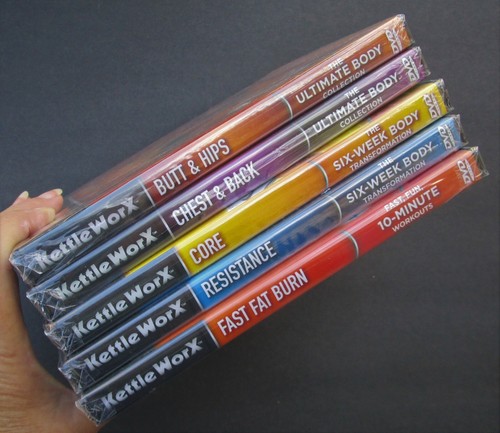 SEALED NEW 5 KettleWorx DVDs Fitness Exercise Workouts: Butt Chest Hips Core etc - Picture 9 of 9