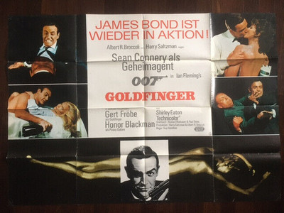 GOLDFINGER  - A0 german EA. - James Bond 007 - Sean Connery