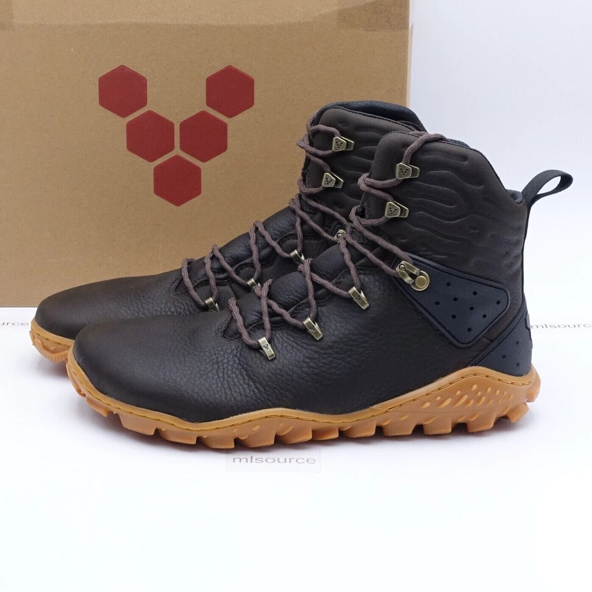 VivoBarefoot Men's Tracker Forest ESC Waterproof Barefoot Hiking Boots  Bracken