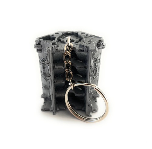 LS Engine Block Keychain - Model Chevrolet V8 Engine Block- GM Engine Keyring - Picture 5 of 6