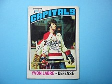 1976/77 O-PEE-CHEE NHL HOCKEY CARD #161 YVON LABRE VG/EX AUTO AUTOGRAPH OPC