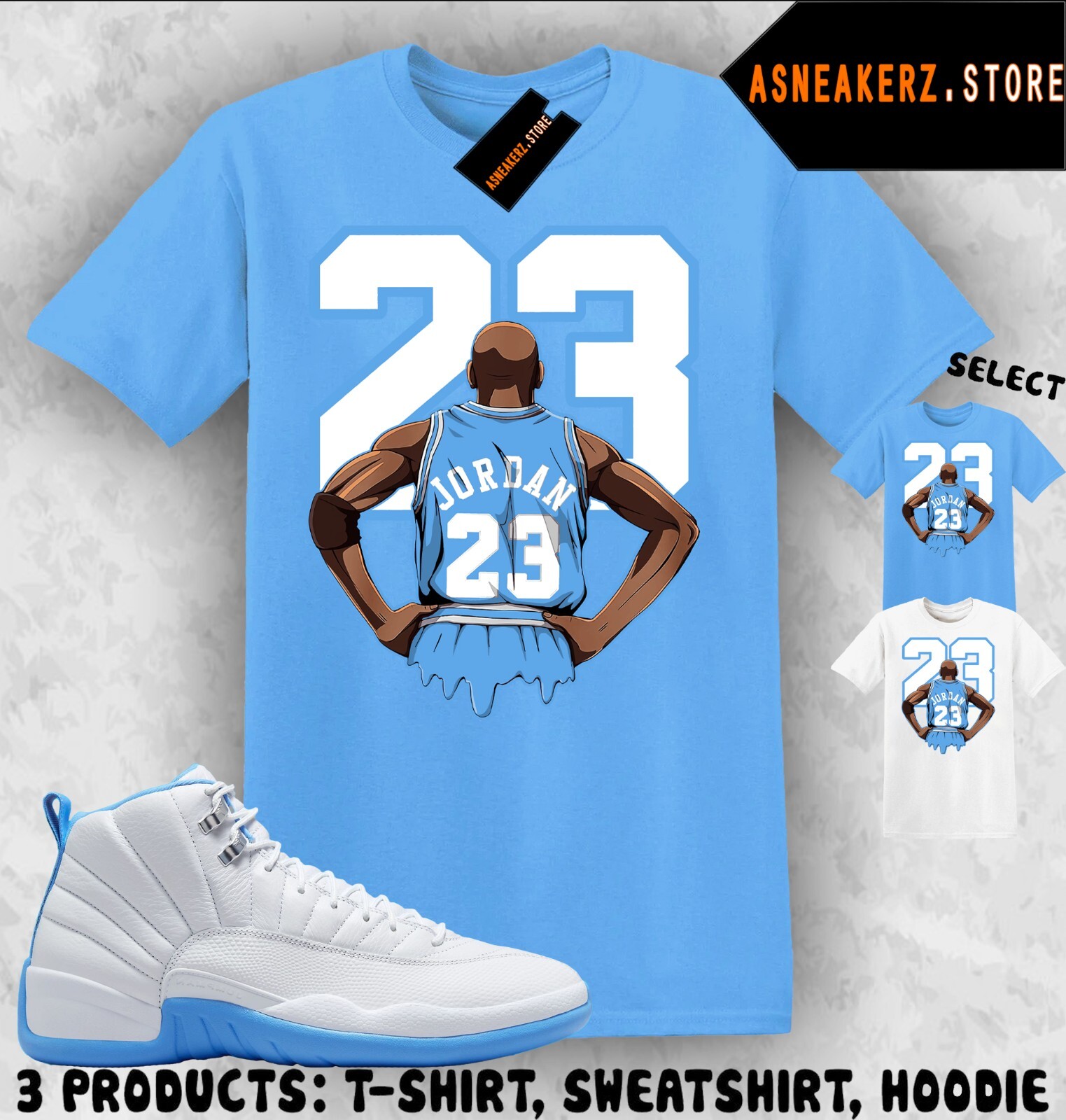 Camiseta a juego AJ 12 Melo 2025 Zapatilla a juego Camiseta MJ Back 23 Camiseta