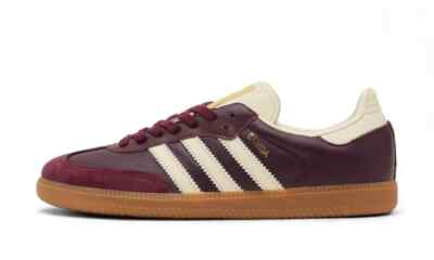 Adidas Samba OG Maroon Gold Metallic