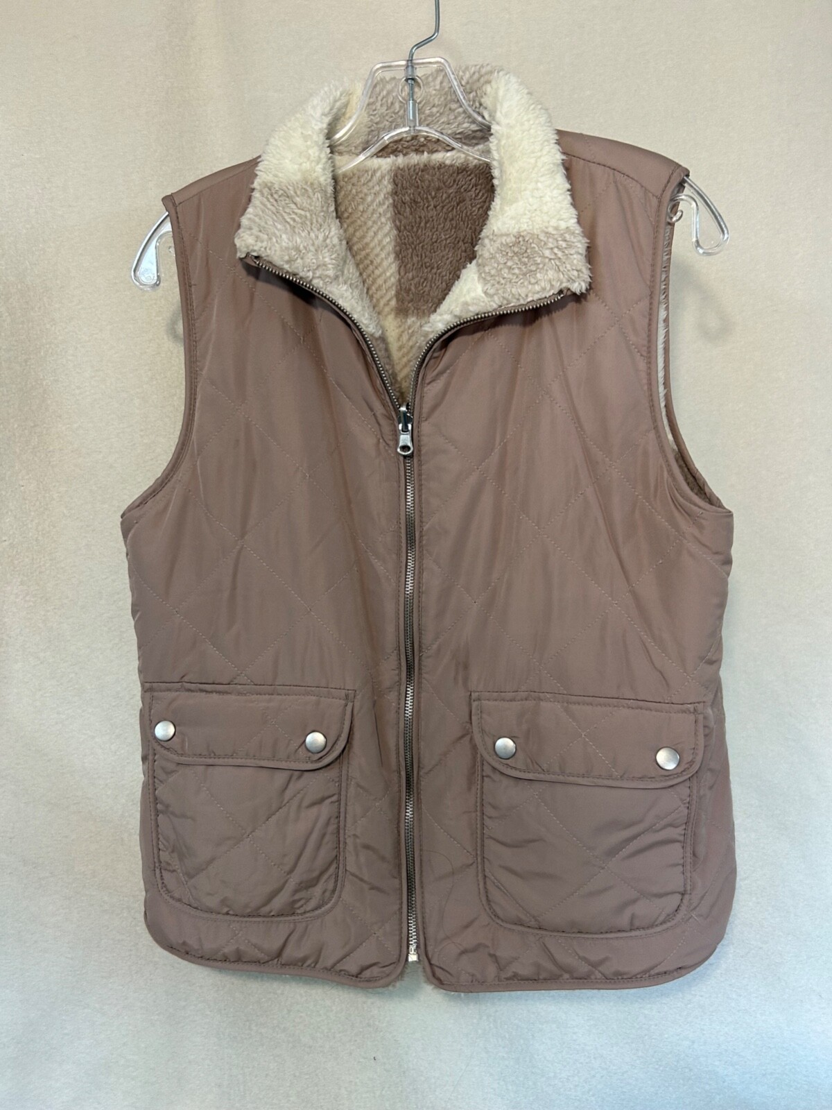 THREAD+SUPPLY FLUFFY REVERSIBLE SOLID MAUVE ONE S… - image 9