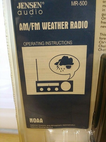 Jensen Audio Am/Fm W/ Instant Weather Band Radio Model MR-500 New in Package - Picture 7 of 8