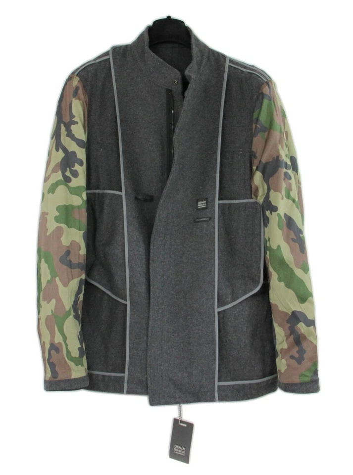 CHAQUETA DE LANA DANIELE ALESSANDRINI GRIS MELTON, Talla L Foto 2 de 4