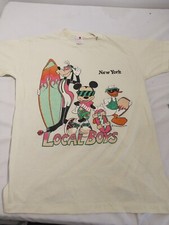 Vintage Disney T Shirt Mickey Mouse Goofy Donald Duck New York Local Boys Large