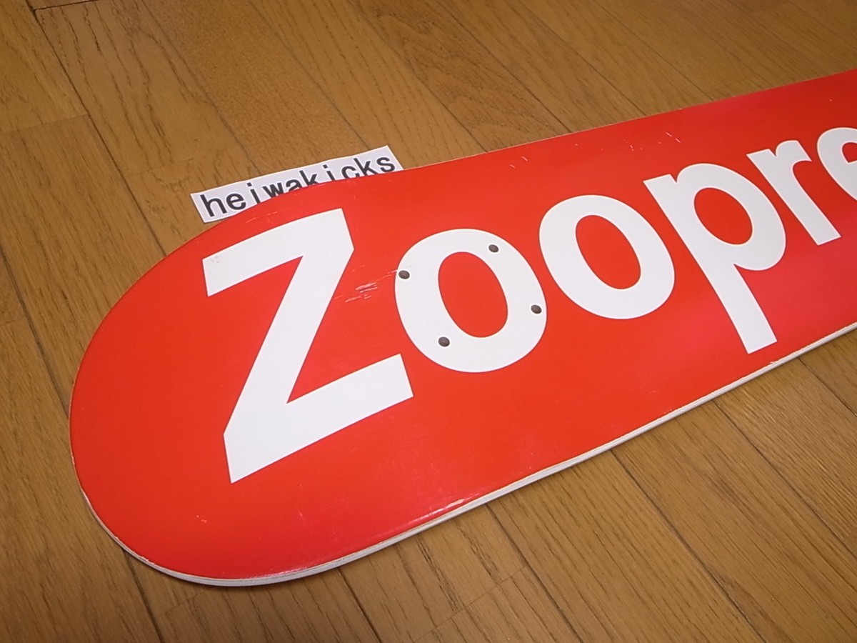 2006 Zoopreme Red Box Logo Skateboard Skate Deck Zoo York Supreme 