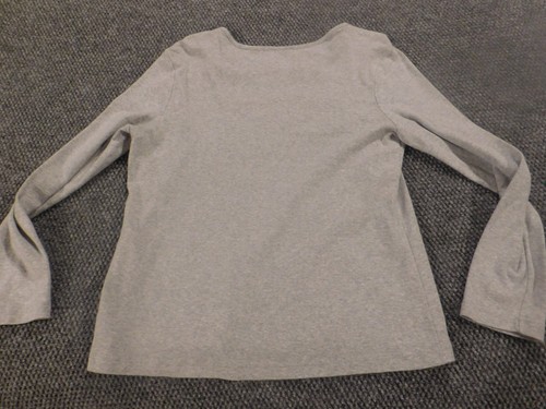White Stag Womens Shirt Large Gray pullover stretch - Picture 7 of 11