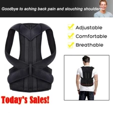 Adjustable Posture Corrector Back Straightener Support Shoulder Brace Men Women