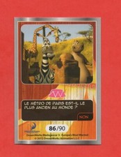 Carte CORA Dreamworks 2012 n° 86/90 - MELMAN MARTY GLORIA   (A7070)
