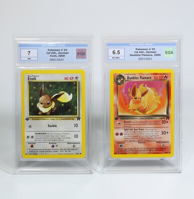 Evoli 55/82 Dunkles Flamara 35/82 EGS 6.5 Team Rocket First 1 Edition Pokemon