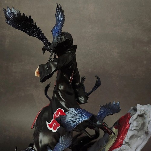 "Statua Naruto Shippuden Akatsuki Uchiha Itachi PVC nuova con scatola grande 10" - Foto 3 di 6