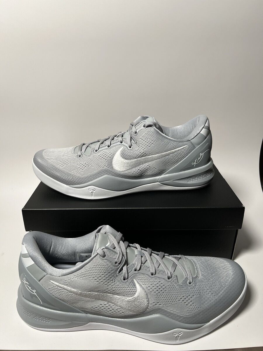 Nike Kobe 8 Protro Wolf Grey White Basketball Shoes HF9550 Nike Kobe 8 Protro Wolf Grey White Basketball Shoes HF9550