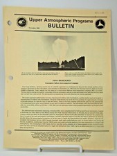 Vintage NASA Publication Upper Atmospheric Programs Bulletin Nov.1982 Stratosphe