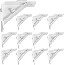 Waziaqoc 40PCS Cabinet Triangle Bracket, 90 Degree Corner Support Braces Plastic