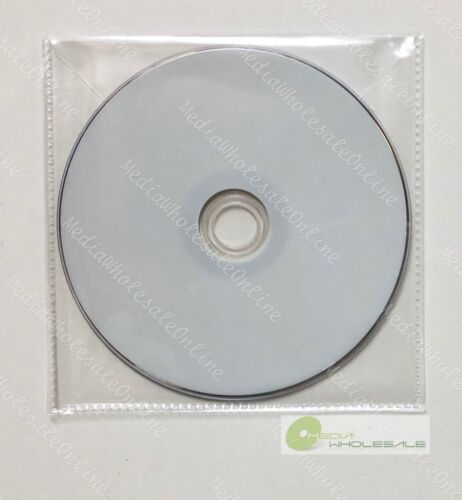 500 CD DVD CPP Clear Plastic Sleeve with Flap and Stitches on Borders 65 Microns - Picture 1 of 2