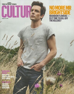 UK Sunday Times Culture Magazine, Brandon Flowers, Sebastian Faulks, Art 27.8.23
