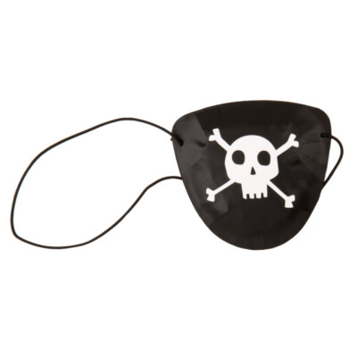 8er Pack Kunststoff Piratenaugen Patch Gefälligkeiten
