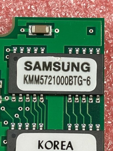 Vintage Samsung 8MB FastePage ECC Buffered KMM5721000BTG-6 18c 1x4 5V 168 Pin - Picture 2 of 2
