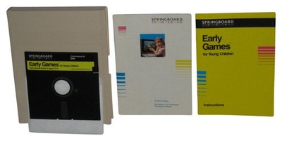 Springboard Early Games For Young Children Vintage Commodore 64 Disk Game Box S