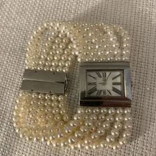 ESQ E5368 Women’s Swiss Watch With Mother Of Pearl Dial & Faux Pearl Band