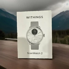 Brand New Sealed - Withings ScanWatch 2 Hybrid Smart Watch 38mm Grey/White
