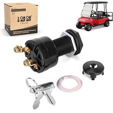 Golf Cart Ignition Switch 2-PIN for 36V - 48V Golf Cart Club Car DS 1996 Up ...