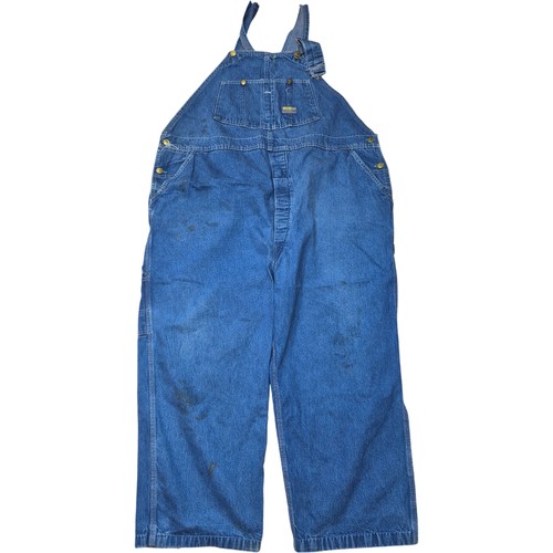 OshKosh B'gosh, OshKosh B'Gosh Denim Overalls Men's 50x30 Blue Workwear Vintage Retro