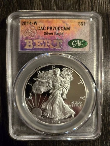 2014-W American Silver Eagle Proof CAC PR70DCAM 1oz