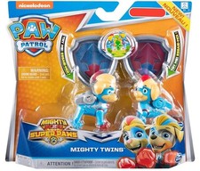 Nuevo Exclusivo Nickelodeon PAW PATROL Mighty Pups Super Paws Mighty Twins