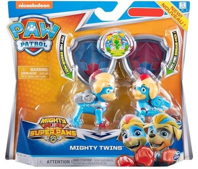 New Exclusive Nickelodeon PAW PATROL Mighty Pups Super Paws Mighty Twins