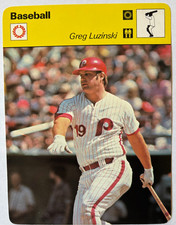 GREG LUZINSKI 1978 Sportscaster Card #34-24 PHILADELPHIA PHILLIES
