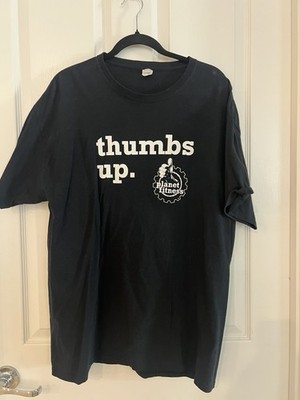 Planet Fitness Thumbs Up Gum Graphic Training Black T-Shirt Men s Size XL (2Lot)