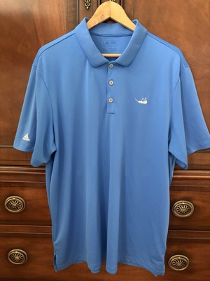 Adidas Miacomet Nantucket Golf Polo Shirt Men s Size XL Polyester Easy Care-Blue