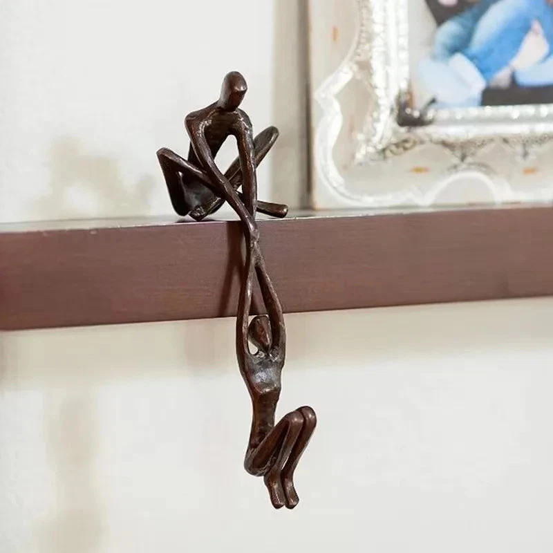 Abstract Sculpture Art Male Female Couple Lover Dance Resin Decoration Romantic