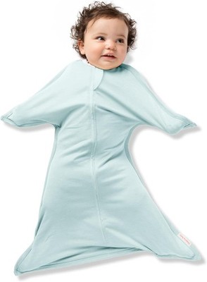 Cozy Zipadee-Zip Swaddle Blanket for Easy Diaper Changes - Classic Mint, Medium