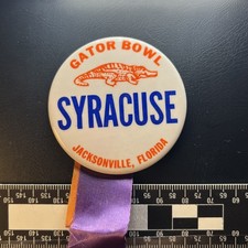1996 Syracuse University Gator Bowl Button Jacksonville Florida College Football